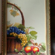 Работа «Корзина с виноградом»