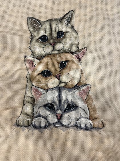 Работа «Милые пушистики от Жанны Дик»