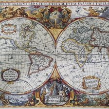 Работа «Древняя карта мира»