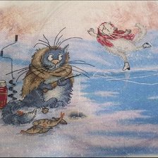 Работа «Зимняя рыбалка»