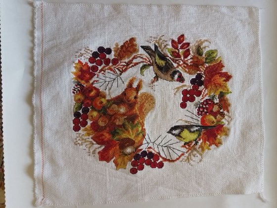 Работа «Осенний венок»