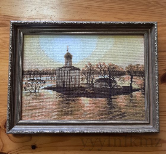 Работа «"Золотая Покрова" от Панны. Багет пластик.»