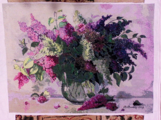 Работа «Букет сирени»