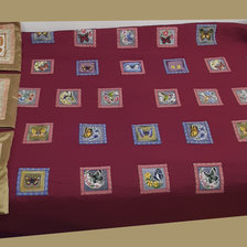 Работа «бабочки на покрывало и наволочки»