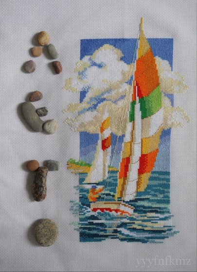 Работа «"Яхта" от Панны. Камни с моря ))»