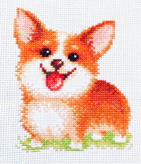 Работа «16-18, Чудесная игла, 'Улыбашка' 10*13см»