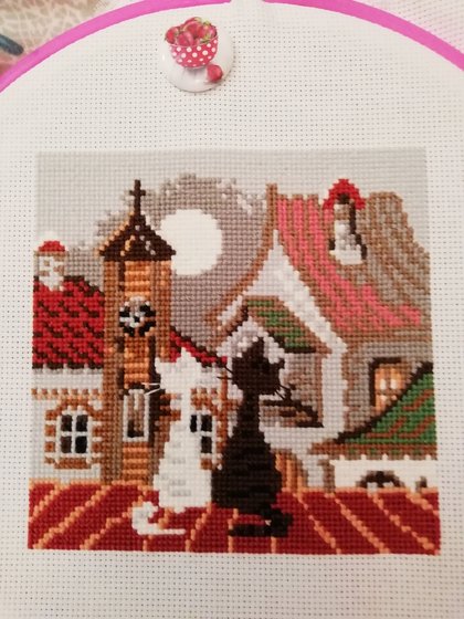 Работа «Коты на крыше»