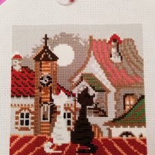 Работа «Коты на крыше»