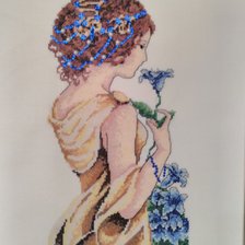Работа «Дама с цветком»