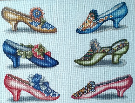 Работа «Дамские туфли. Ретро.»