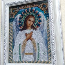 Работа «Икона Ангела-Хранителя от фирмы Картины бисером.»