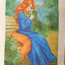 Работа «Девушка в саду»