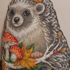 Работа «Подушка лесной ежик»