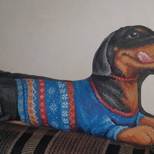 Работа «Подушка Такса»