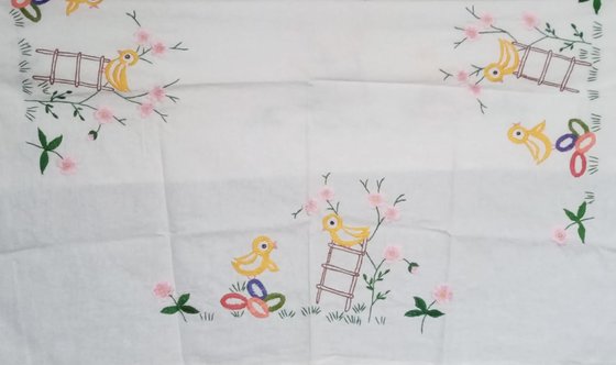 Работа «Детская вышивка гладью»