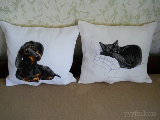 Работа «"Такса" от Риолис и " Черный кот" РТО. Подушки»