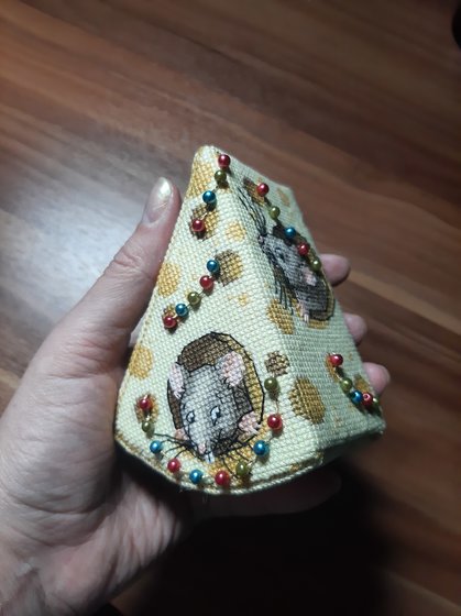 Работа «Объёмная игрушка "Сыр для мышек", PANNA»