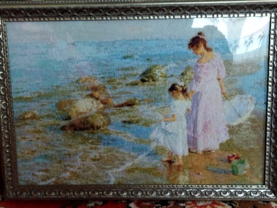 Работа «Прогулка у моря по картине Александра Аверина»