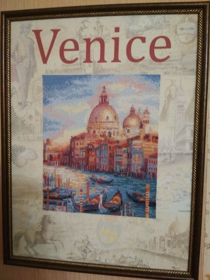 Работа «Венеция. частичная зашивка»