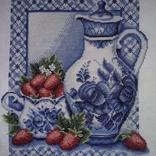 Работа «Клубника со сливками.»