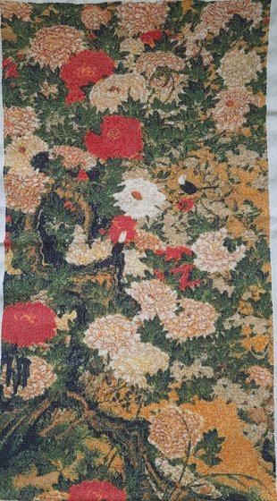 Работа «Ито Дзякутю. Пионы и птицы»