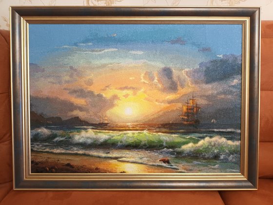 Работа «Морской закат»