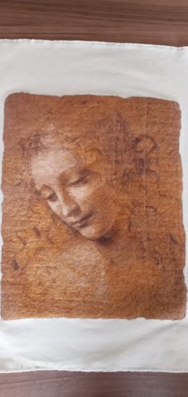 Работа «Leonardo Da Vinci La Scapigliata»