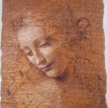 Работа «Leonardo Da Vinci La Scapigliata»