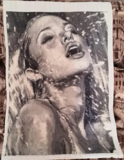 Работа «Под дождем»