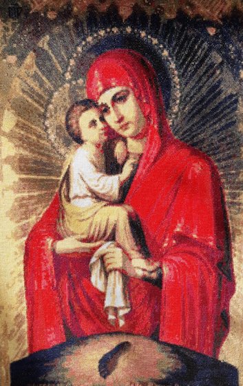 Работа «икона Почаевской Божьей Матери»