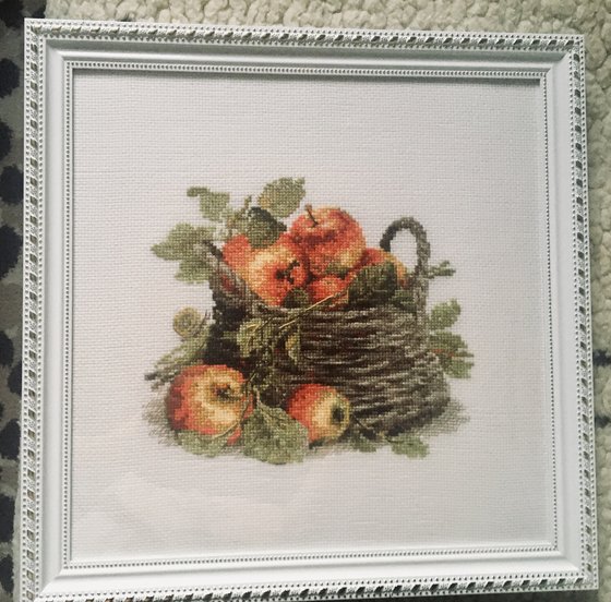 Работа «Яблоки в корзине»