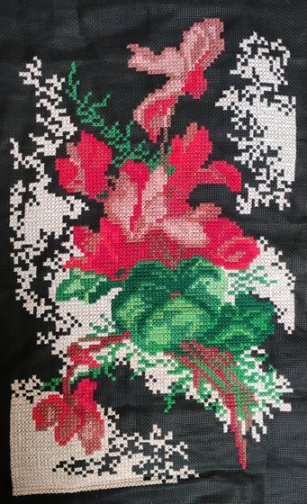 Работа «Цикламен по мотивам акварели К.Кляйн»