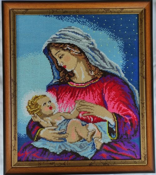 Работа «Икона божьей матери с младенцем»