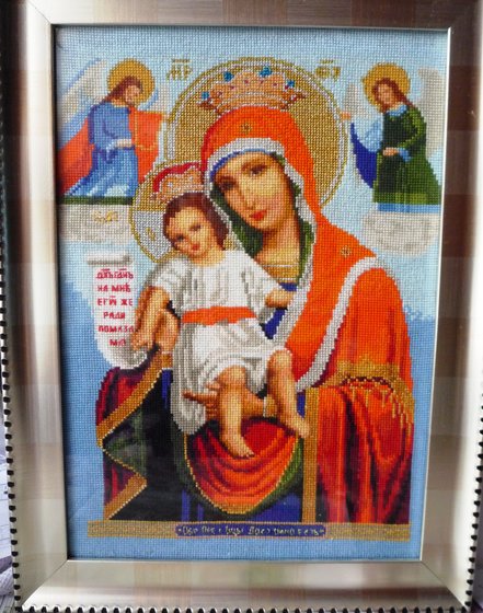 Работа «Икона Божия матєрь " Достойно єсть"»