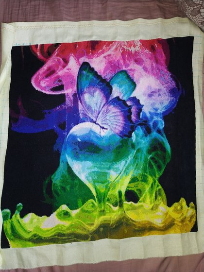 Работа «Сердце и бабочка»