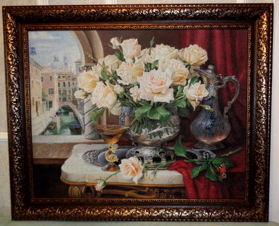 Работа «Воспоминания о Венеции. Розы. Кувшин»