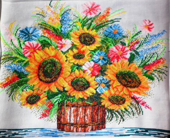 Работа «Подсолнухи»