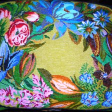 Работа «Цветочная подушка»