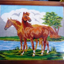 Работа «На берегу реки»