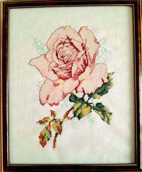 Работа «Розовая роза»