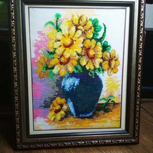 Работа «Желтые цветы»