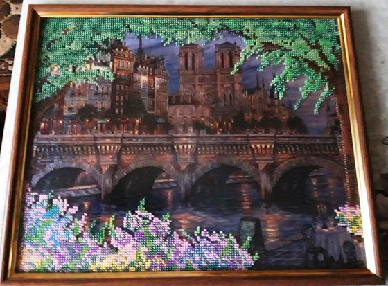 Работа «Париж. Набережная сены.»