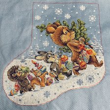 Работа «Новогодний носок»