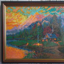 Работа «домик в горах»