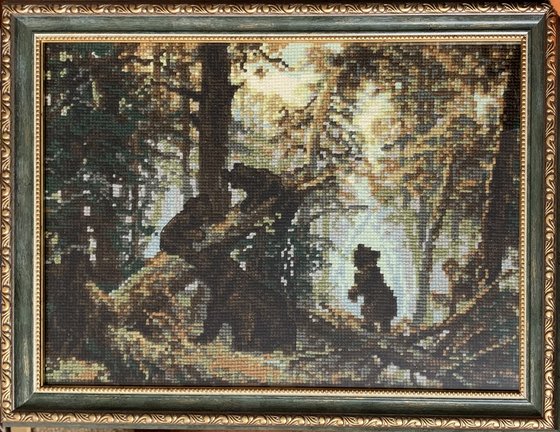 Работа «Риолис. Утро в сосновом лесу»