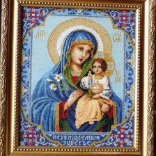 Работа «Икона Пресвятой Богородицы "Неувядаемый цвет"»