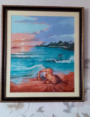 Работа «девушка и море»
