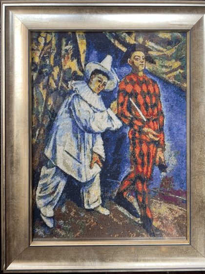 Работа «Paul Cezanne : Pierot and Harlequin»