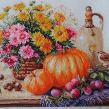 Работа «Натюрморт с тыквой»