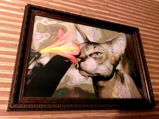 Работа «Сфинкс и кливия»